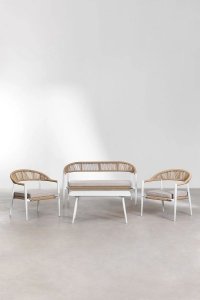 Zestaw mebli ogrodowych Englo Sofa, 2 Fotele, Stolik Import