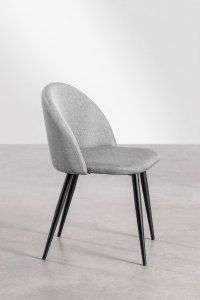 Zestaw 4 x Krzesło Corrina  Do Jadalni Concrete 