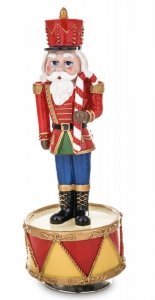 Dekoracja świąteczna figurka dekoracyjna dziadek do orzechów z pozytywką 