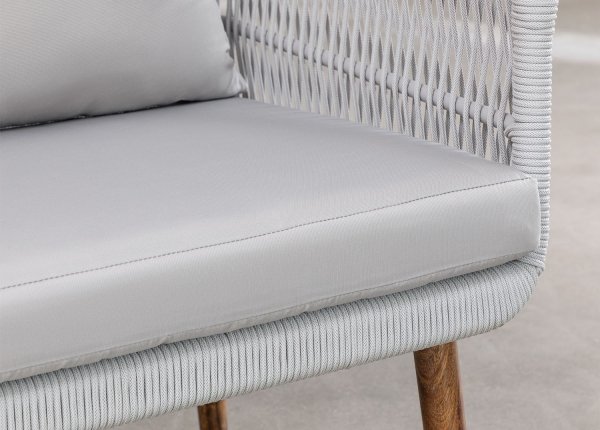 Meble ogrodowe Beker na taras w stylu śródziemnomorskim sofa 2 osobowa 2 fotele - bez stolika