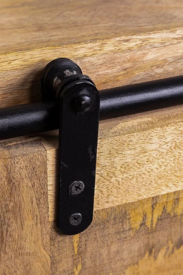 Szafka komoda loft industrialna z drewna mango