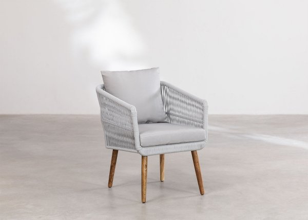 Meble ogrodowe Beker na taras w stylu śródziemnomorskim sofa 2 osobowa 2 fotele - bez stolika