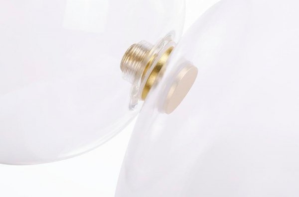 Sufitowa lampa Noah 6 złota - 60 LED, alumiumium, szkło