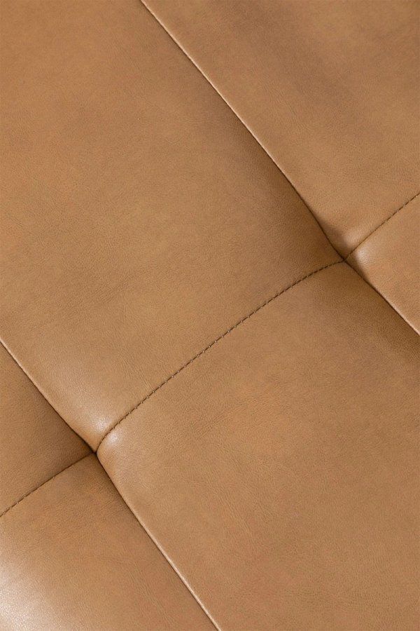 Rozkładana Sofa Do Salonu Skórzana Mateo Brąz