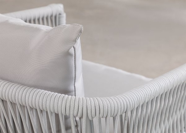 Meble ogrodowe Beker na taras w stylu śródziemnomorskim sofa 2 osobowa 2 fotele - bez stolika