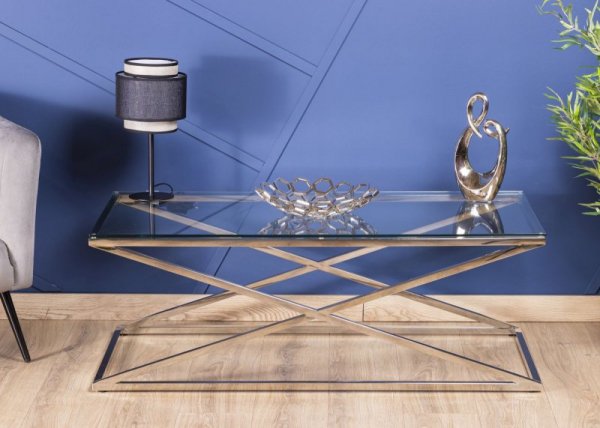 Stolik kawowy Saliba Silver 120 cm