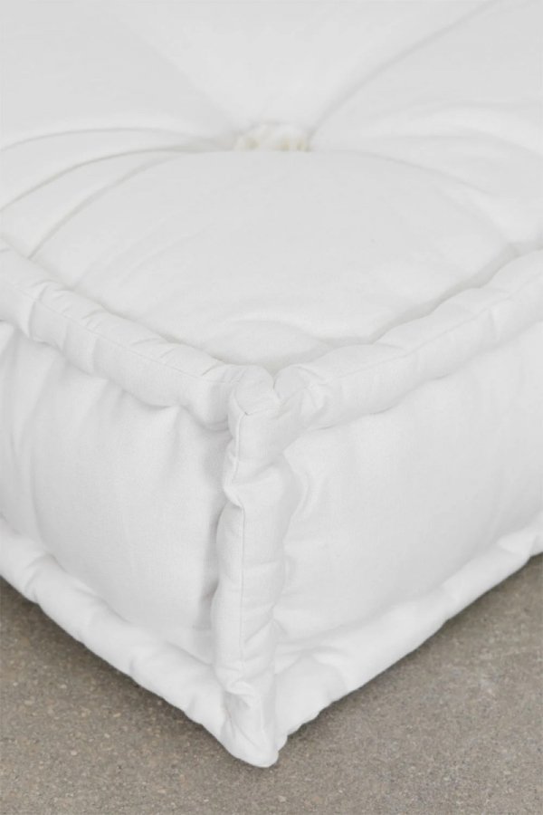 Bawełniana sofa modułowa 3 częściowa do salonu boho Daisy biała