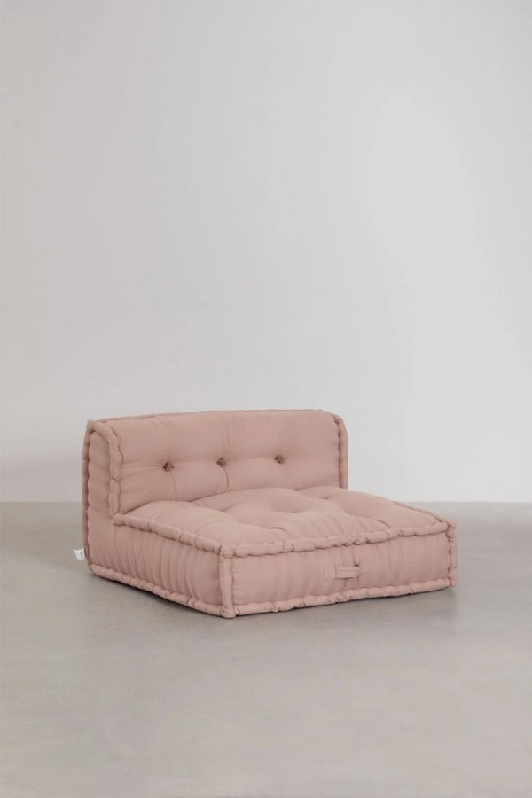 Bawełniana sofa modułowa 3 częściowa do salonu boho Daisy kolor różowy