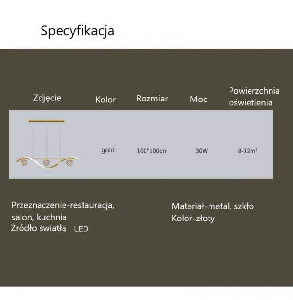 Unikalny i Elegancki Żyrandol LED Bristol na Sufit do Salonu jako Lampa Wisząca