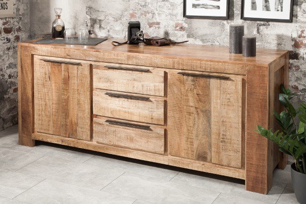 Komoda mango do salonu ForgeCraft 174x50 cm
