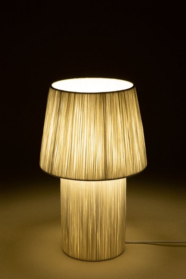 Lampa z papieru Nironalde na stolik nocny biała