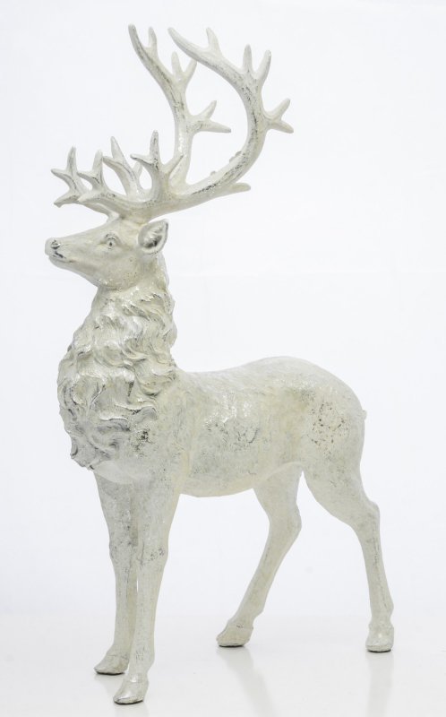 Figurka dekoracyjna dumny jeleń z okazałym porożem
