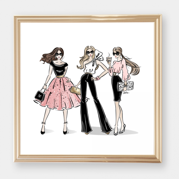 Grafika Fasion in Pink II- różne rozmiary