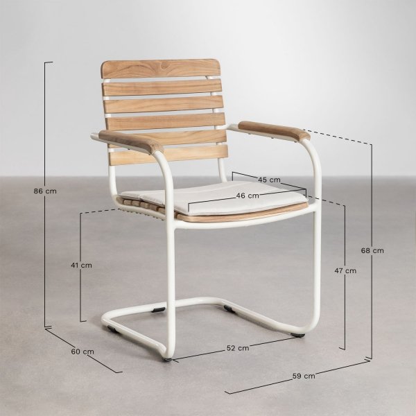 stół 240x100 cm Temper z aluminium i drewna w zestawie z 10 krzesłami