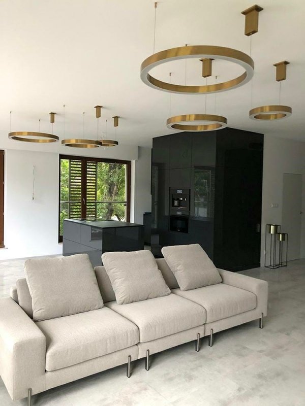 Sufitowa lampa wisząca Golden Ring 60 - LED