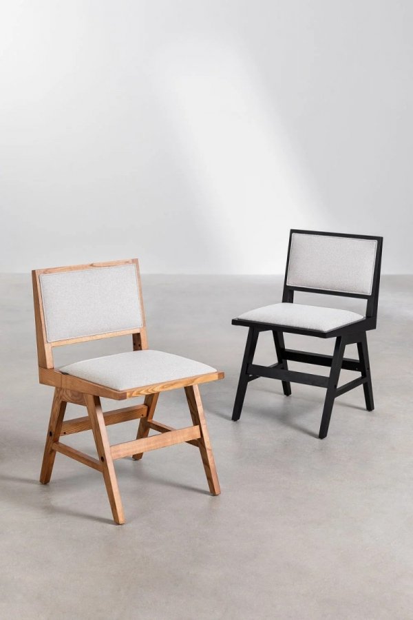 Cztery krzesła Lila  w zestawie drewno jesionowe kolor czarny