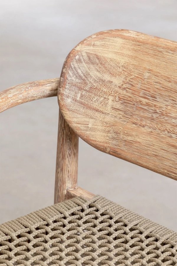 Krzesło do ogrodu Nela akacjowe krzesło do mebli tarasowych