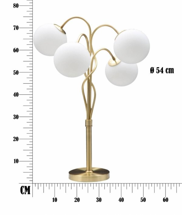 Lampa stołowa Palm złota do salonu, biura lub sypialni