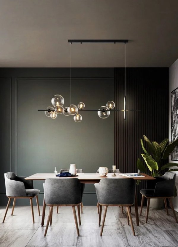 Lampa wisząca Buble 10 żyrandol nowoczesny do salonu 120 cm