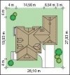 Projekt domu Rezydencja pow.netto 374,23 m2