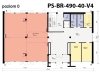Projekt biurowca - hotelu PS-BR-490-40-V4 pow. 1700.00 m2