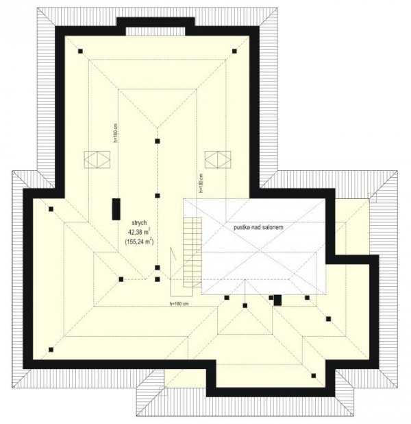 Projekt domu Komfortowy III pow.netto 140,39 m2