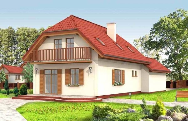 Projekt domu Pierwszy dom II pow.netto 127,99 m2