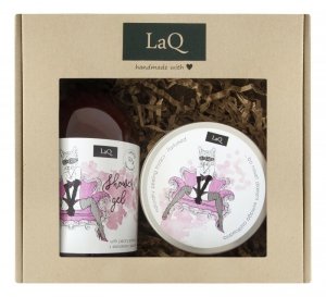 LaQ Zestaw prezentowy dla kobiet Kocica (peeling myjący 200ml+żel pod prysznic 500ml) 1op.