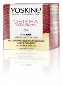 Yoskine Geisha Gold Secret 65+ Krem przeciwzmarszczkowe ujędrnienie na dzień i noc  50ml