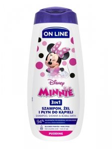 On Line Disney Żel pod prysznic 3w1 dla dzieci Minnie - Pudding  400ml