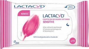 Lactacyd Sensitive Chusteczki do higieny intymnej  1op.-15szt