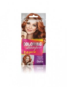 Delia Cosmetics Cameleo Szampon koloryzujący 7.4 Rudy  1szt