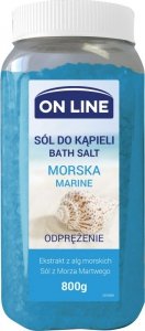 On Line Odprężająca Sól do kąpieli Morska  800g
