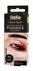 Delia Cosmetics Eyebrow Expert Pomada do brwi Grafit  1szt