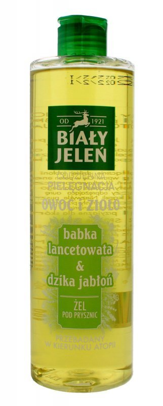 Biały Jeleń Owoc i Zioło Żel pod prysznic Babka Lancetowata & Dzika Jabłoń  400ml