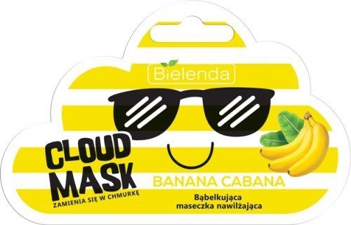 Bielenda Cloud Mask Bąbelkująca Maseczka nawilżająca Banana Cabana  6g