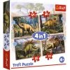 Trefl Puzzle 4w1 Ciekawe dinozaury