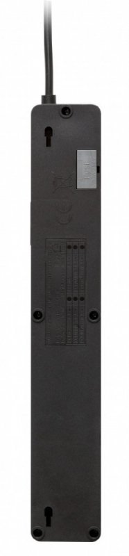 Lestar Listwa przeciwprzepięciowa ZX 510, 1L, Czarna, 2,5M