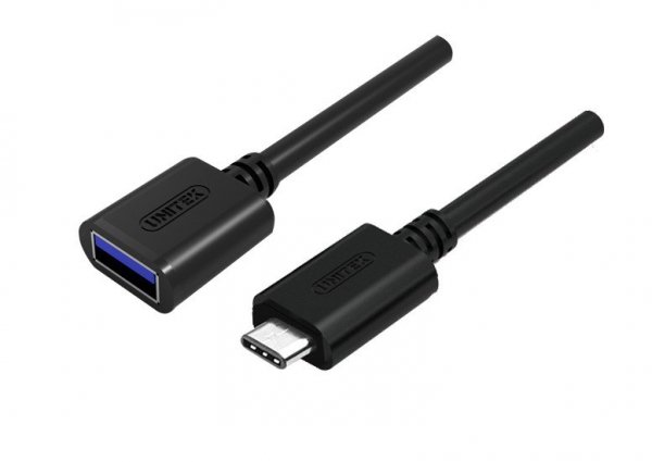 Unitek Adapter USB TYP-C DO USB AF 0,15m; Y-C476BK