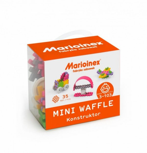 Marioinex Klocki waffle mini 35 sztuk dziewczynka