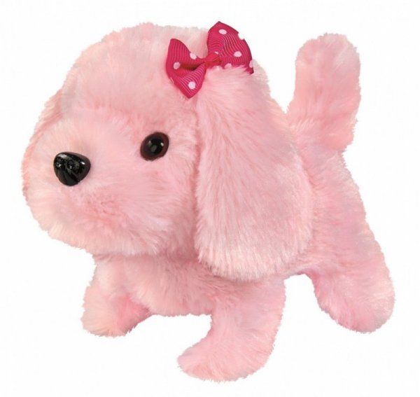 Simba Maskotka Chi Chi Love Słodki szczeniak, na kabel,  różowy, 17 cm