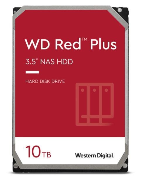 Western Digital Dysk HDD Red Plus 10TB 3,5&#039;&#039; CMR 256MB/7200RPM Class