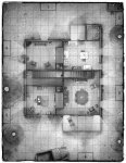 The Night canvas map 17 x 22
