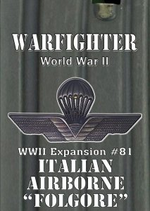 Warfighter WWII Expansion #81 – Italian Airborne Folgore 