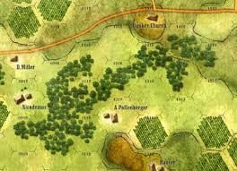 Antietam canvas map 17 x 22