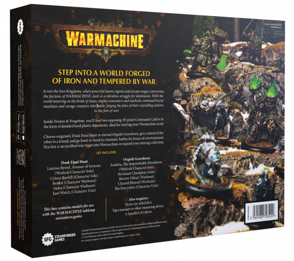 Warmachine: Frozen &amp; Forgotten Two Player Starter Set (Orgoth vs. Dusk)
