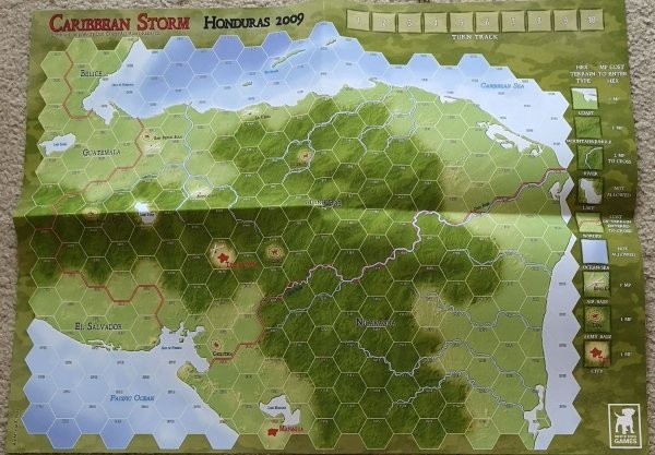  Caribbean Storm: Honduras 2009 canvas ma 17&quot; x 22&quot;