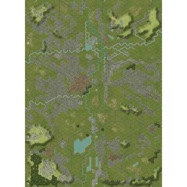 World At War 85: Blood &amp; Fury Monster Canvas Map