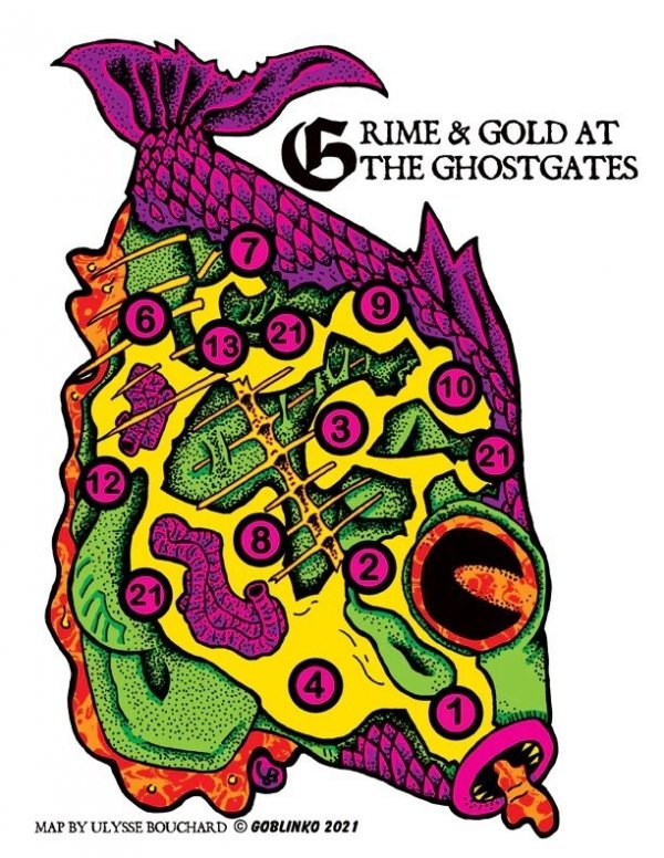 Dungeon Degenerates: Grime &amp; Gold at the Ghostgates Adventure Book