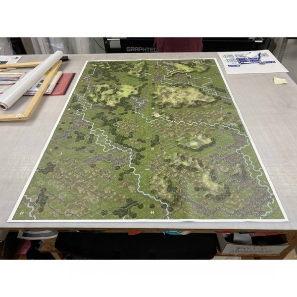 World At War 85: Storming the Gap Monster Canvas Map